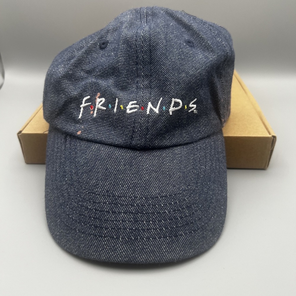 Friends The Television Series Denim Baseball Cap Blue Adjustable Hat